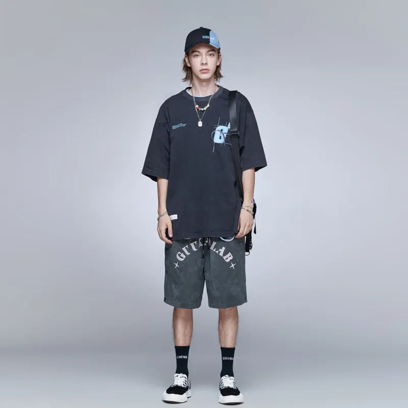Guuka Casual Shorts Men Dark Green-2
