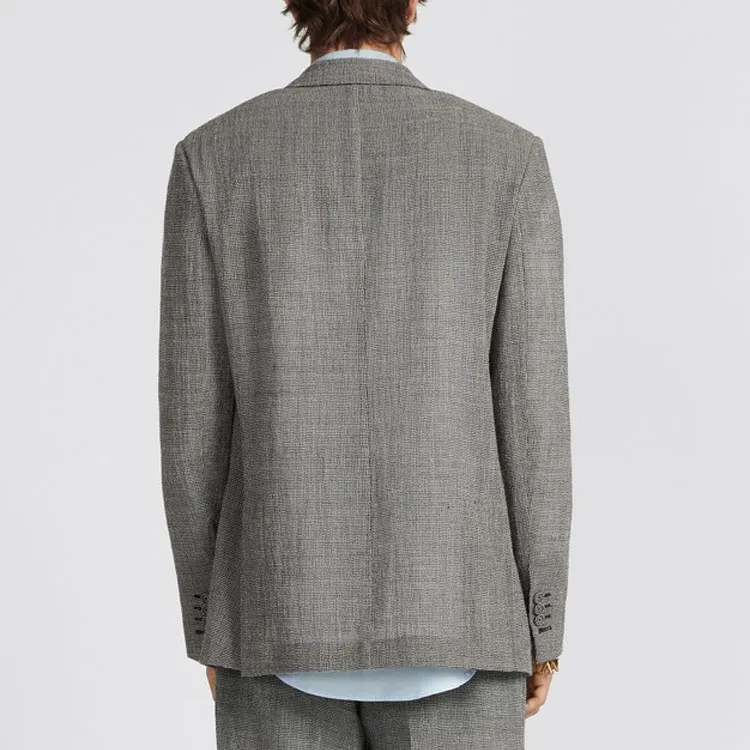 DIOR Business Suits Coats Men's Gray-4