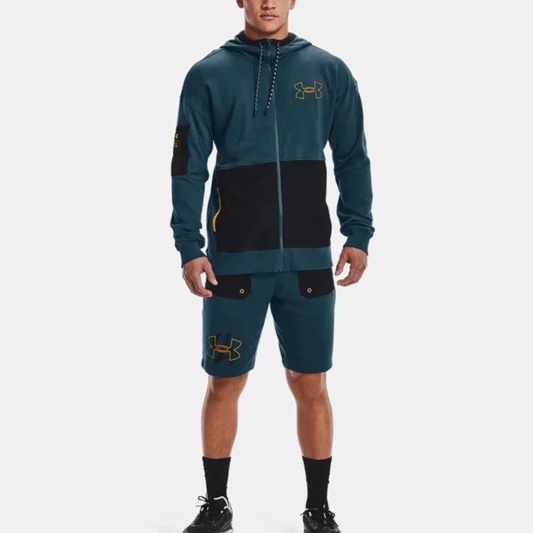Under Armour Rival Jackets Men Dark Cyan-4