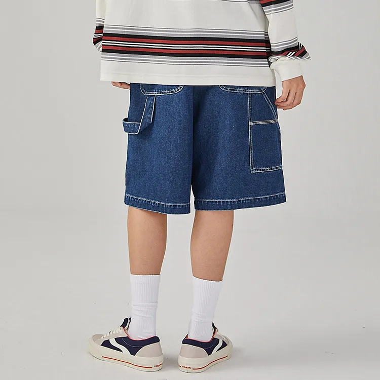 Vision Street Wear Shorts Unisex Denim Blue-3