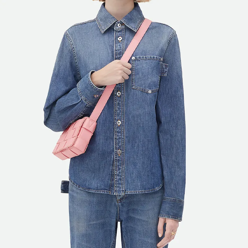 Bottega Veneta CASSETTE Pillow Bag Lambskin Tofu Bag, Shoulder Bag, Crossbody Bag Trumpets Women's Pink-6