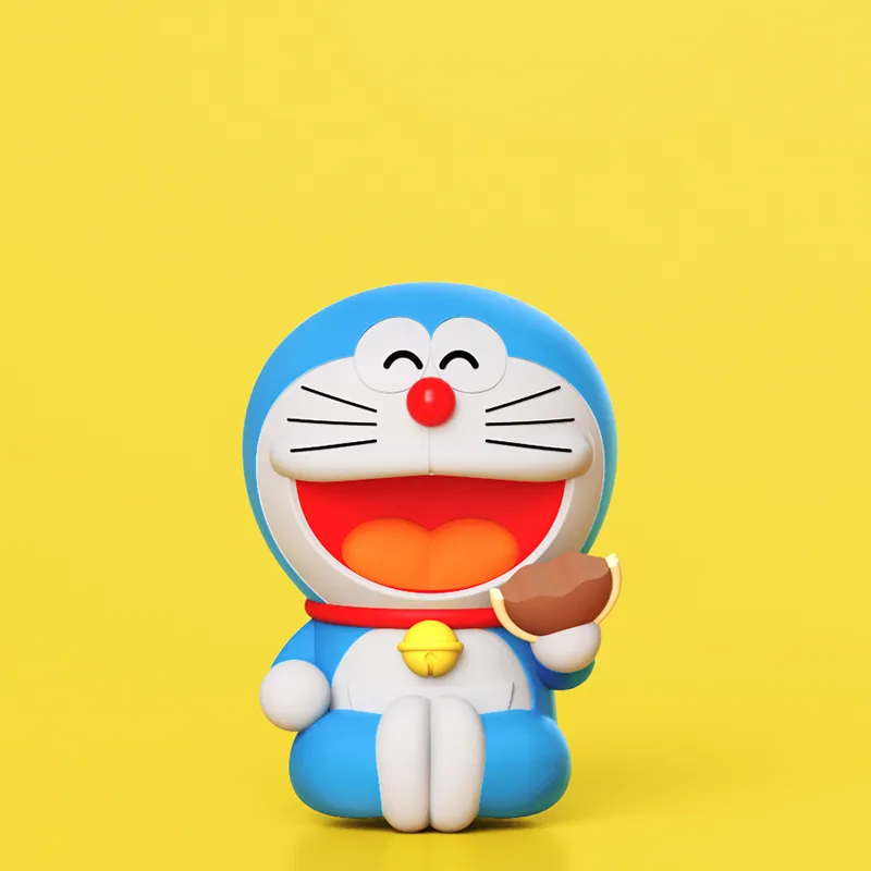ROCK Doraemon Photo Frame Night Light Chibi Figures 12.2cm-5