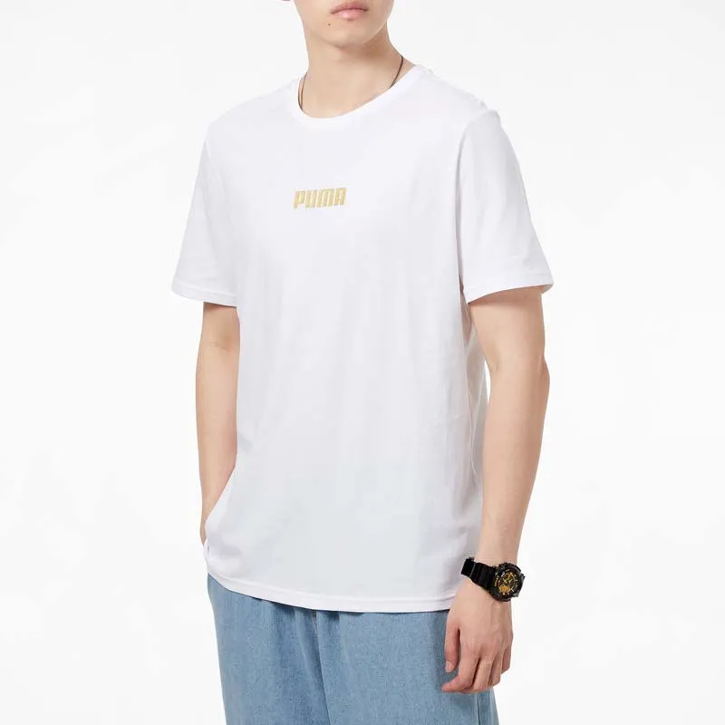 PUMA T Shirts Men White-4