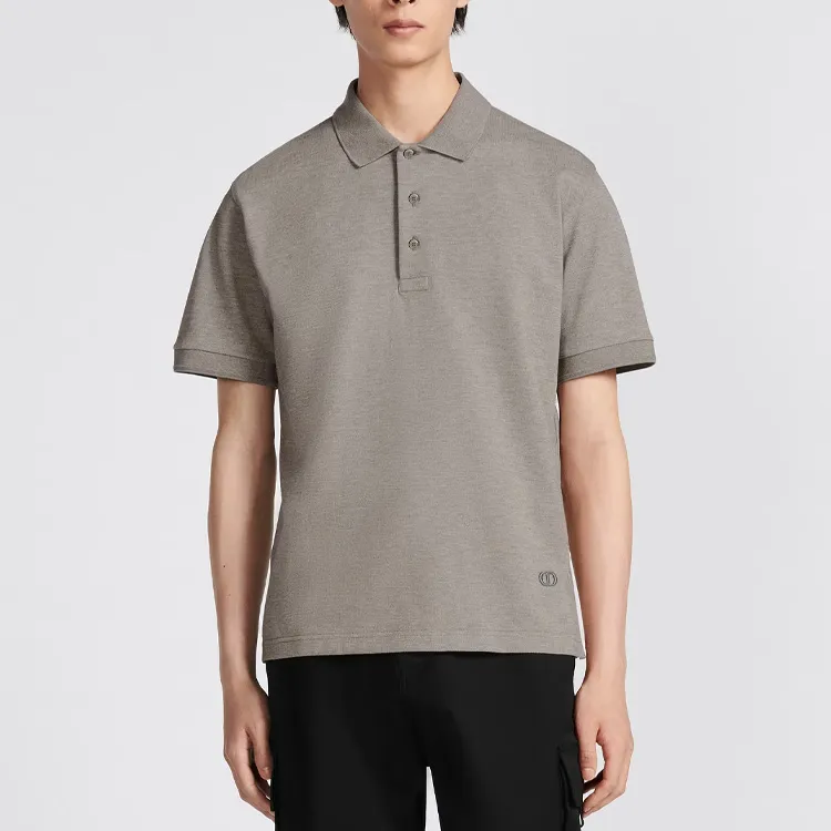 DIOR FW23 Polo Shirt Men's Gray-4