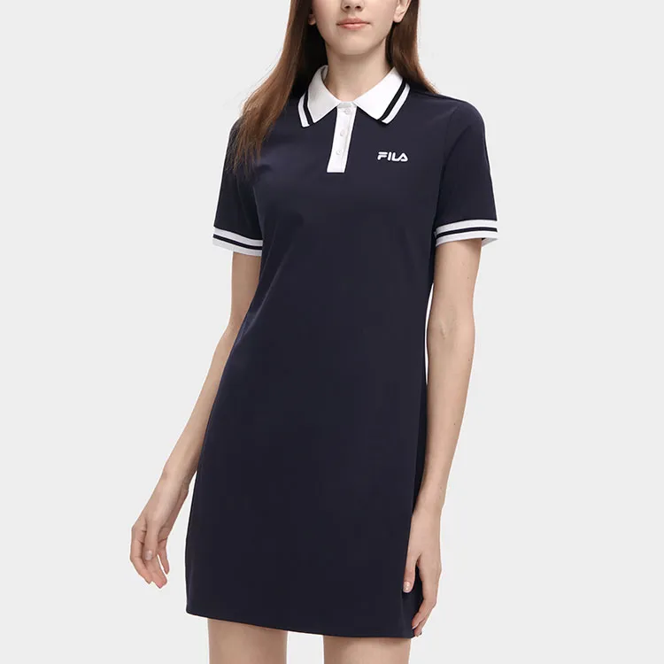 FILA Short Sleeved Dress Women's Legend Blue-2