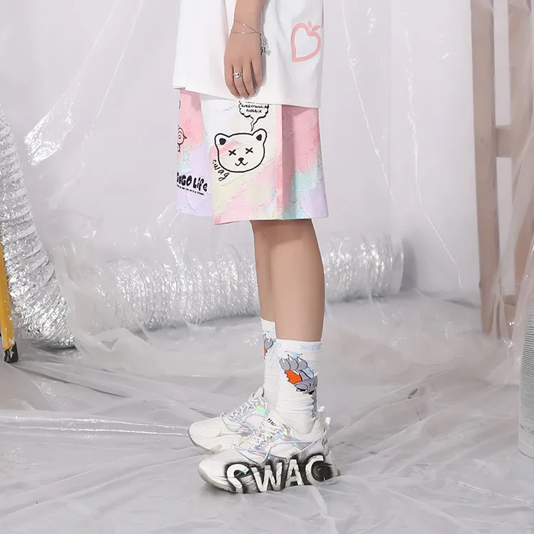 XXGOGO Casual Shorts Unisex Dazzling Print-4
