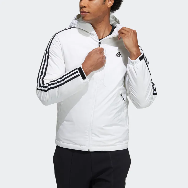 Adidas 3 Stripes Down Jacket Winter Men's White-1