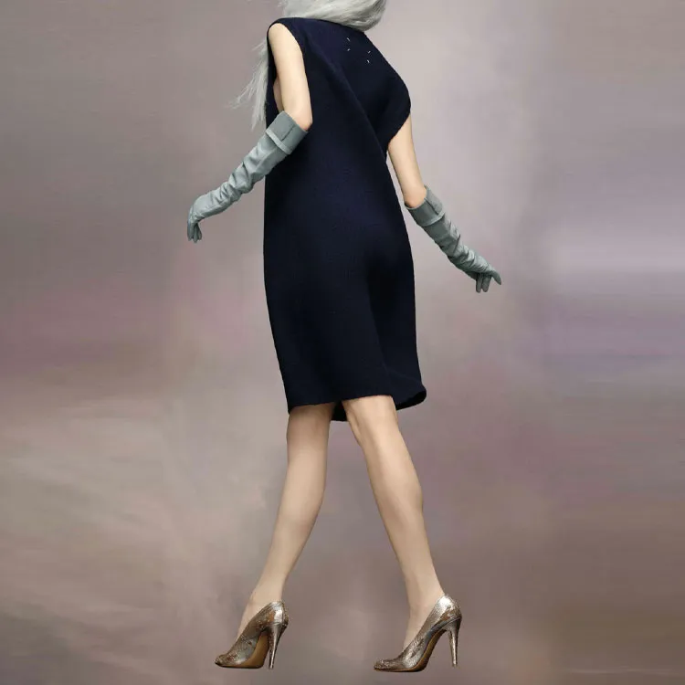 Maison Margiela V neck Sleeveless Dress-2