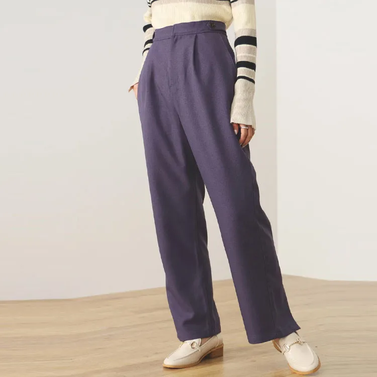 Beams Casual Pants Women's Purple-3