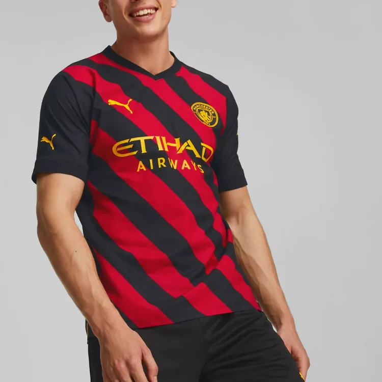 PUMA Manchester City Authentic Away 2022/23 In Gift Box Jersey-2