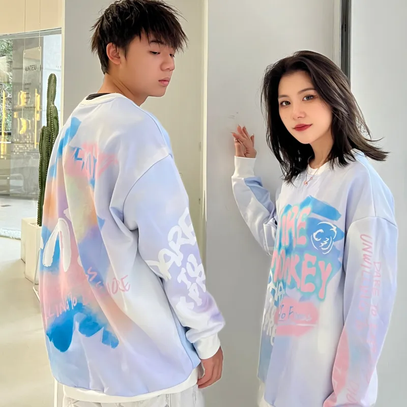 FireMonkey Crew Neck Loose Fit Regular Sweatshirt Unisex-2