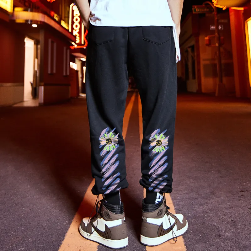 SANSYAS Knitted Sweatpants Unisex Black-2