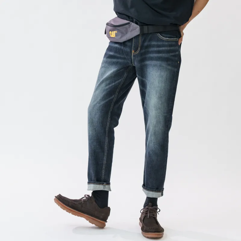 CAT Straight Jeans Men's Dark Blue-3
