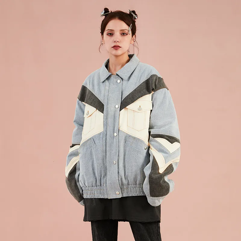 KODAKBLACK Puffer Jackets Unisex Blue-7