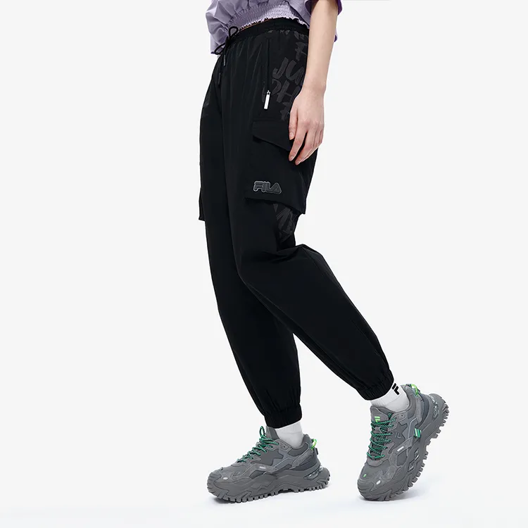 FILA FUSION Cargo Pants Women's Pitch Black-4