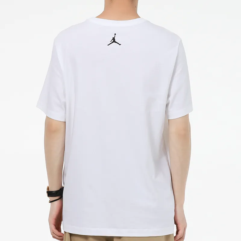Jordan T Shirts Men White-4