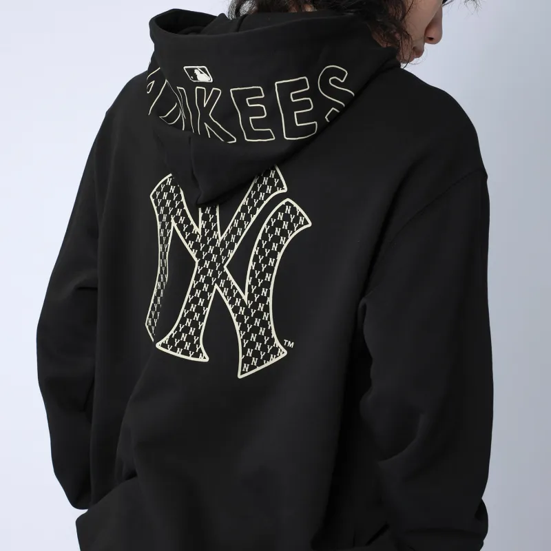 MLB Old Flower Sweatshirts Unisex Black-5