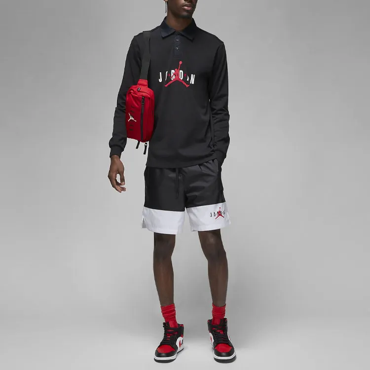 JORDAN Polo Shirts Men Black-2