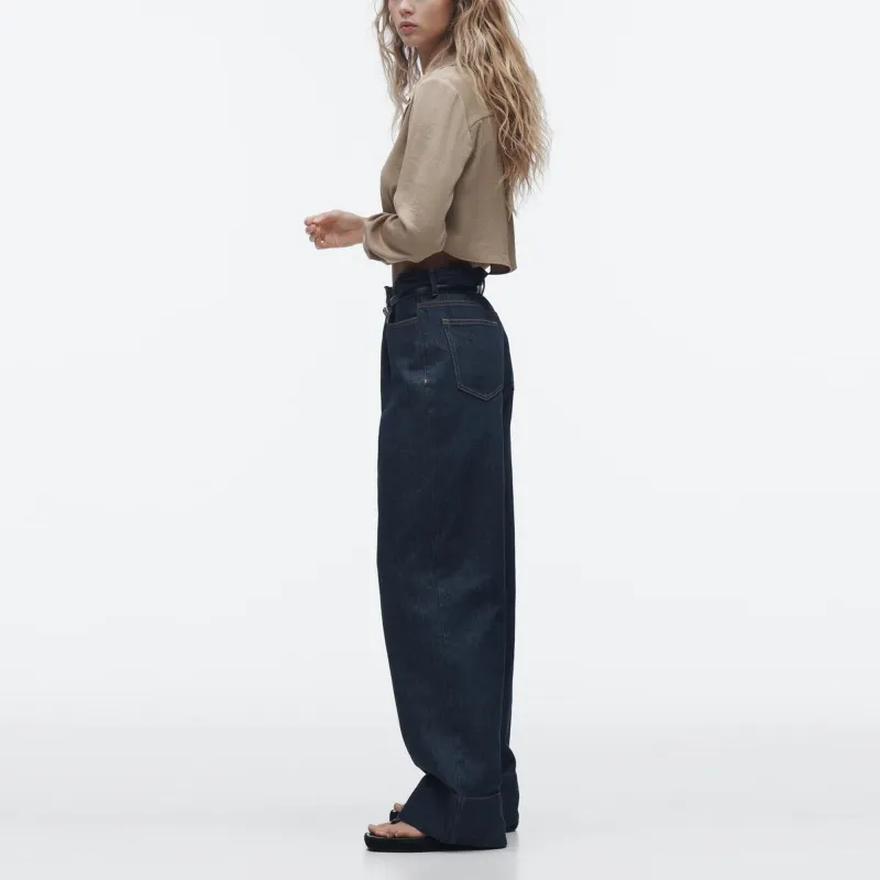 ZARA Crop Tops Women's Sand-3