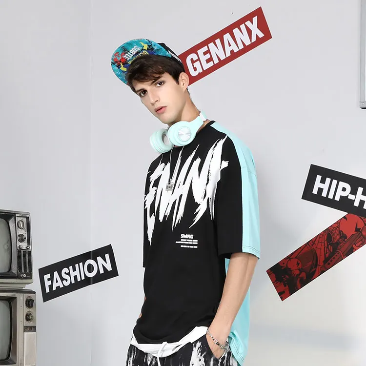 GENANX Straight Elbow Length Sleeved T Shirt Unisex-2