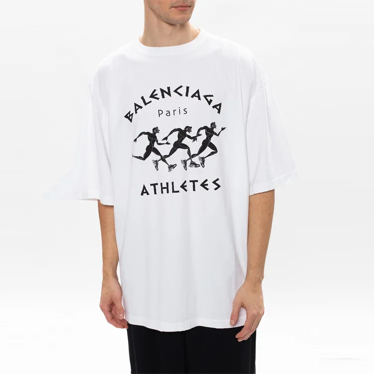 Balenciaga T Shirt Regular Fit Men's White-3