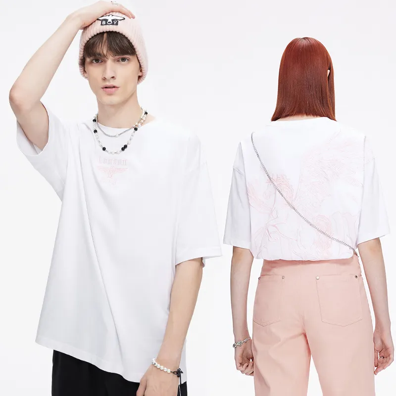 Boy London FW21 Straight T Shirt Unisex White-2