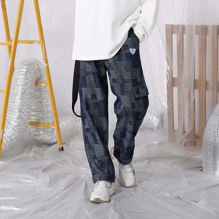 XXGOGO Straight Jeans Unisex Denim Blue-2