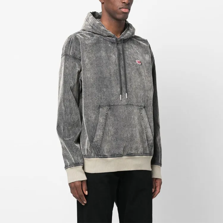 DIESEL OVAL D Series Sweatshirts Men Gray-3