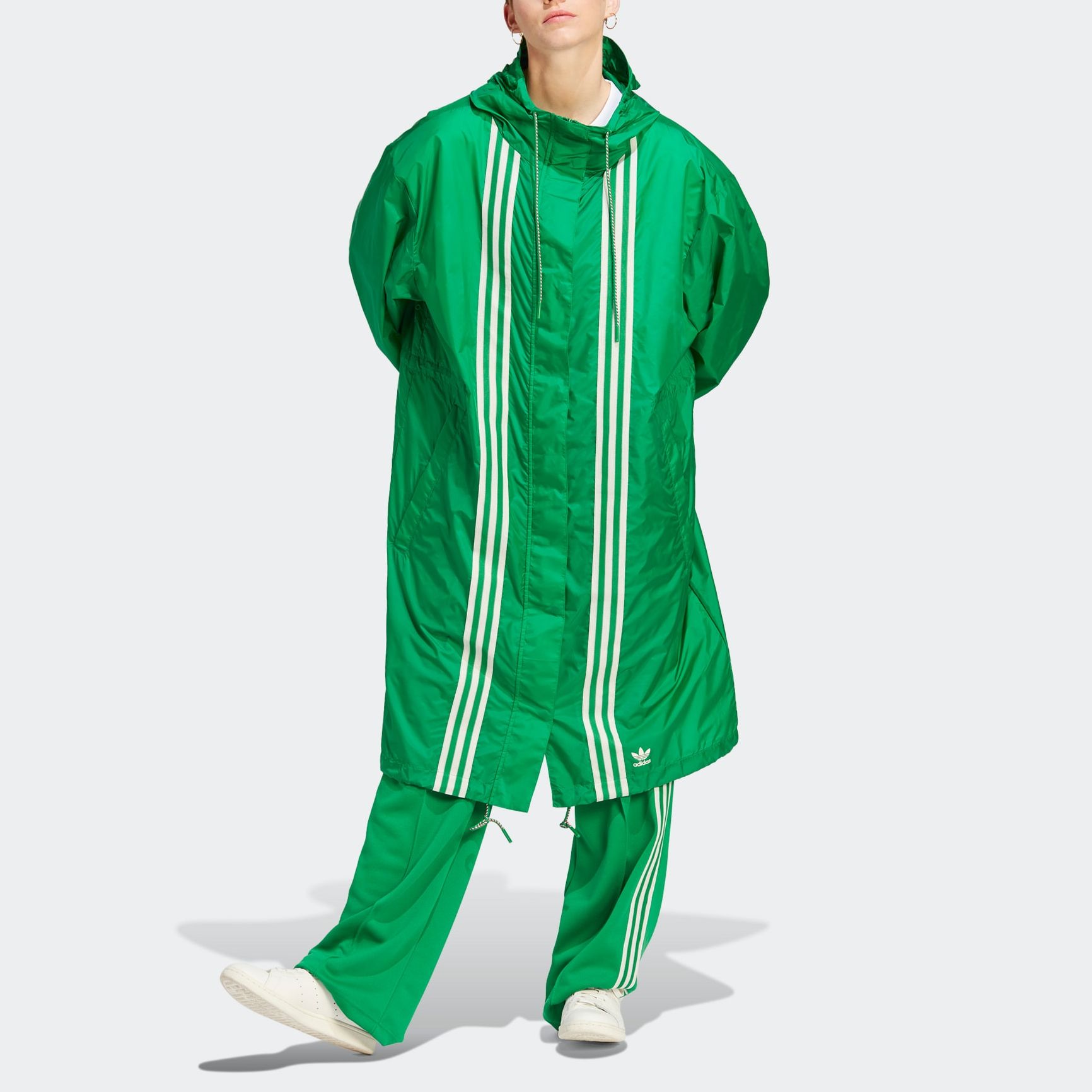 Adidas★ADICOLOR 70S SHINY PARKA グリーンコート adidas Adicolor 70s Shiny Parka - Green | Free Shipping with