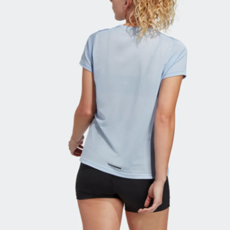 Adidas T Shirts Women's Light Pink Blue-1