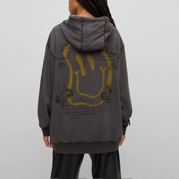 HUGO BOSS Graphic-print Cotton Hoodie-3