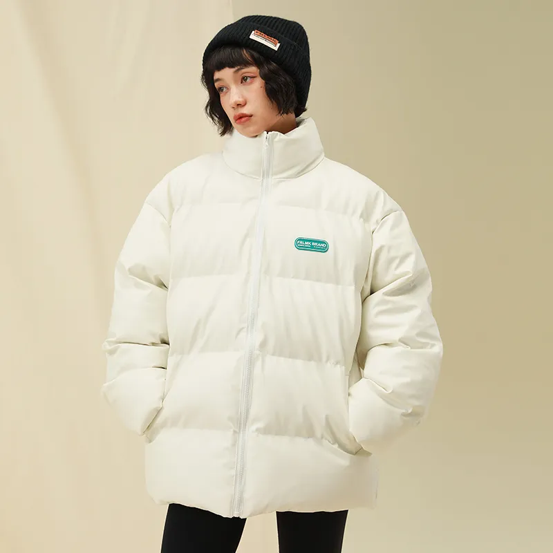FRLMK Puffer Jacket Winter Unisex White-3