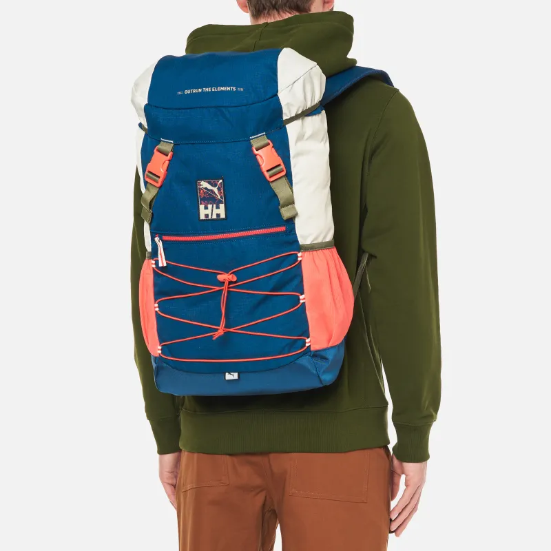 PUMA HELLY HANSEN Collaboration Nylon Fabric Backpack Unisex Blue-3