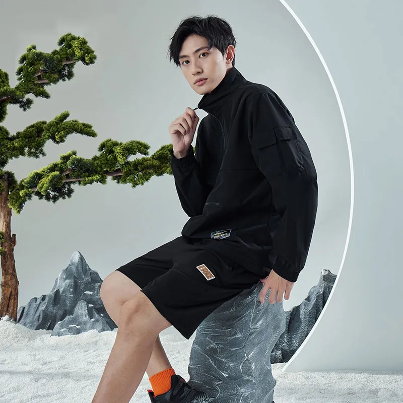 Erke Sweatshirts Men Jet Black-4