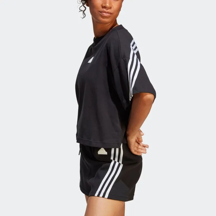 Adidas Crop Tops Women's Black-4