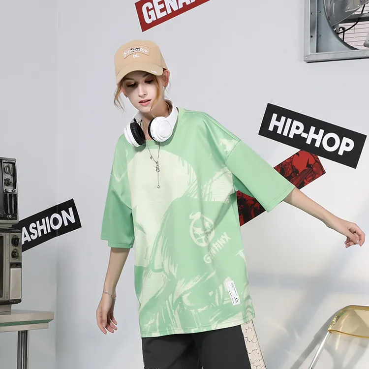 GENANX Straight Elbow Length Sleeved T Shirt Unisex-9