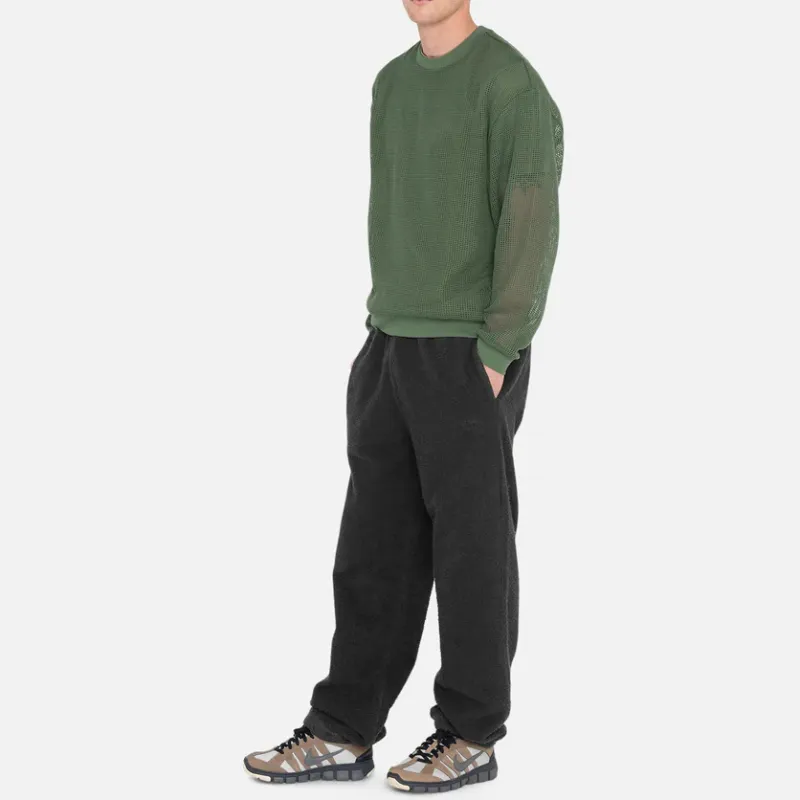 Stussy Cotton Mesh Long Sleeve Crew Top-14