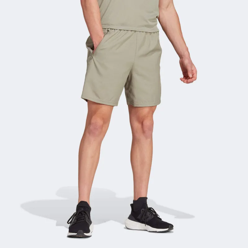 Adidas Essential Casual Shorts Men Khaki Green-1