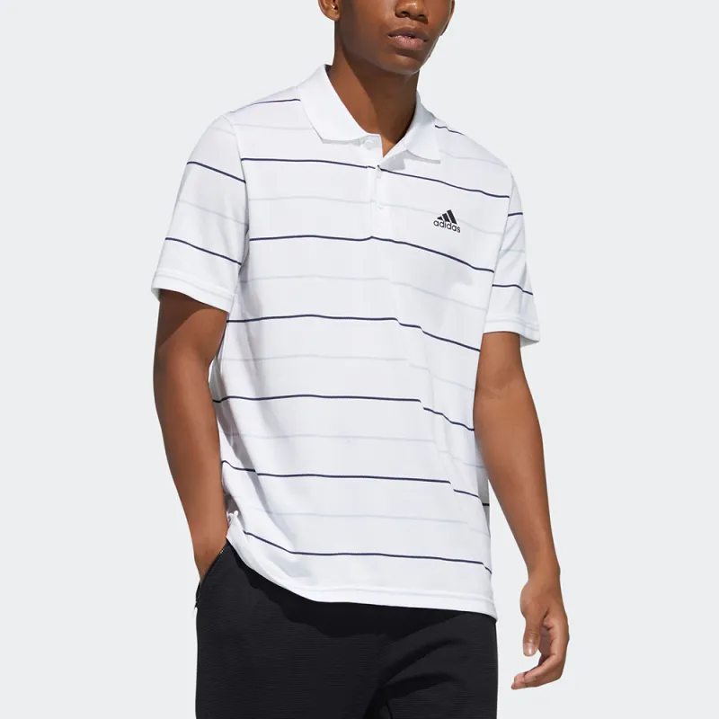 Adidas Polo Shirts Men White-4
