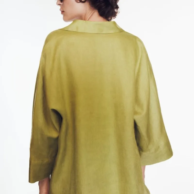 ZARA Shirts Women's Olive Green-3