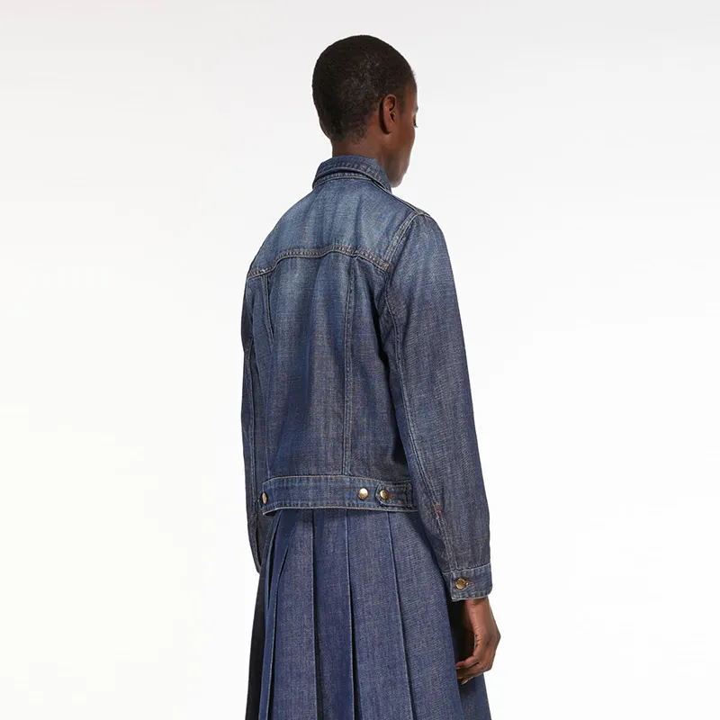 WEEKEND MaxMara Cropped Coats Women's Blue-4