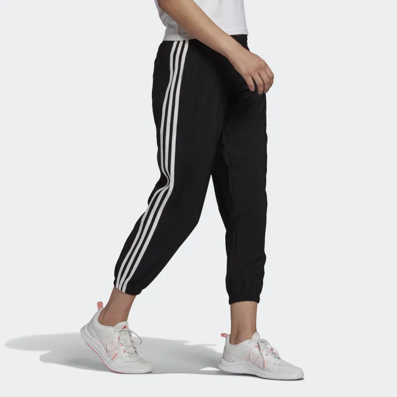 Adidas W 3s Wv E 78pt Knitted Sports Pants Women's Black-3