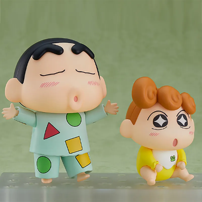GSC Crayon Shin Chan, Shinnosuke Nohara Pajamas Ver. & Sunflower, With Base Chibi Figures 8cm-4