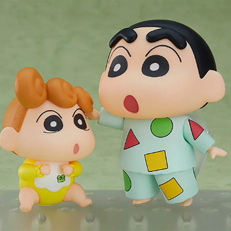 GSC Crayon Shin Chan, Shinnosuke Nohara Pajamas Ver. & Sunflower, With Base Chibi Figures 8cm-3