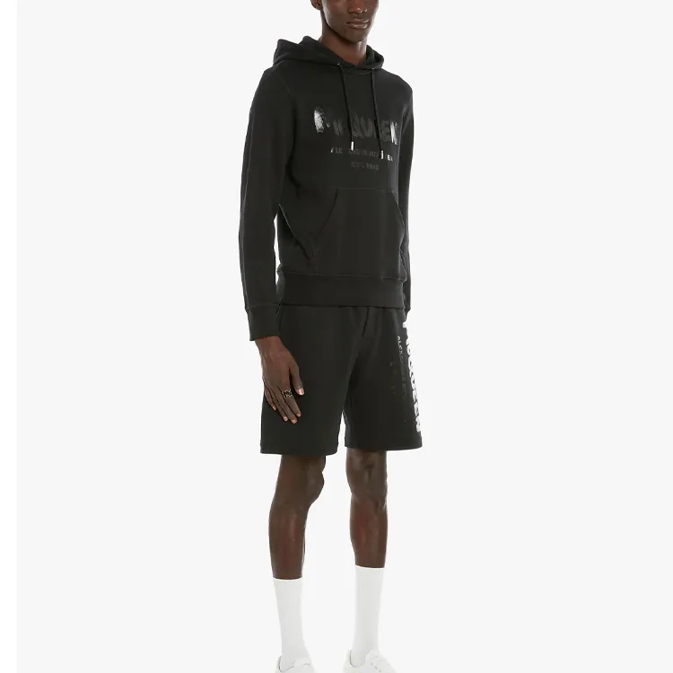 Alexander McQueen Graffiti Logo print Hoodie-3