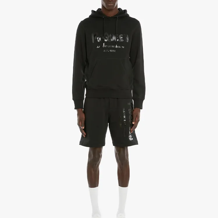 Alexander McQueen Graffiti Logo print Hoodie-1