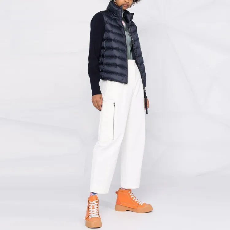 Moncler Zip Up Puffer Cardigan 'Navy'-2