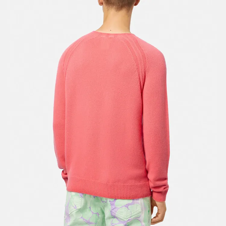 VERSACE Cashmere Sweaters Men Pink-1