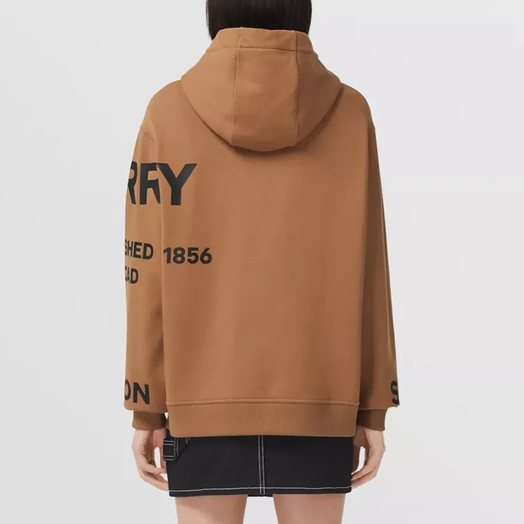 Burberry Oversized Print Hoodie 'Camel'-2