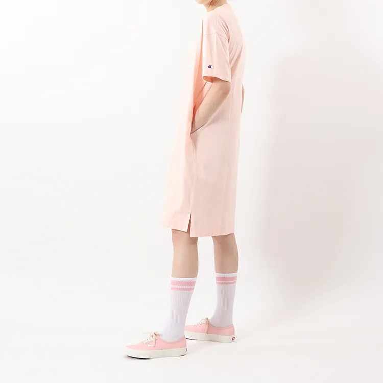 Champion Sweatshirt Style Dress Japan Version Light Pink-3